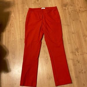 Red dress pants